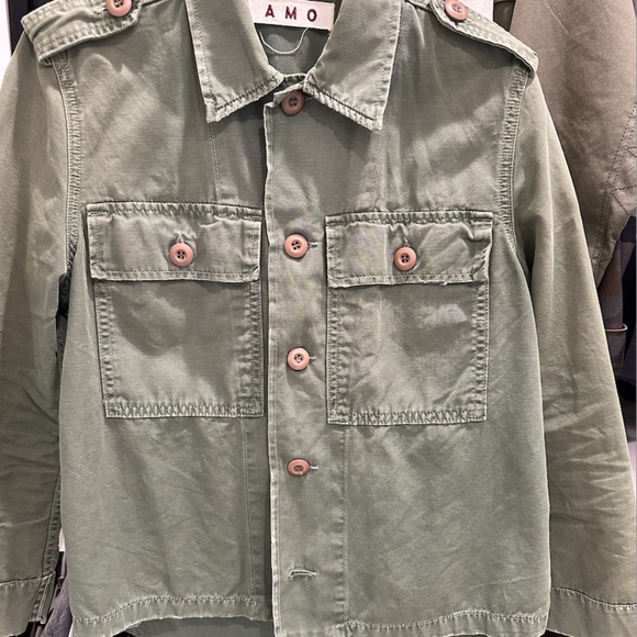 AMO Army Green Shirt/Jacket in Size Small - Picture 1 of 3